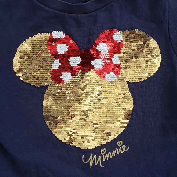 H&M 3-4Yrs Minnie Disney Sequin Sweater - Picture 2 of 5